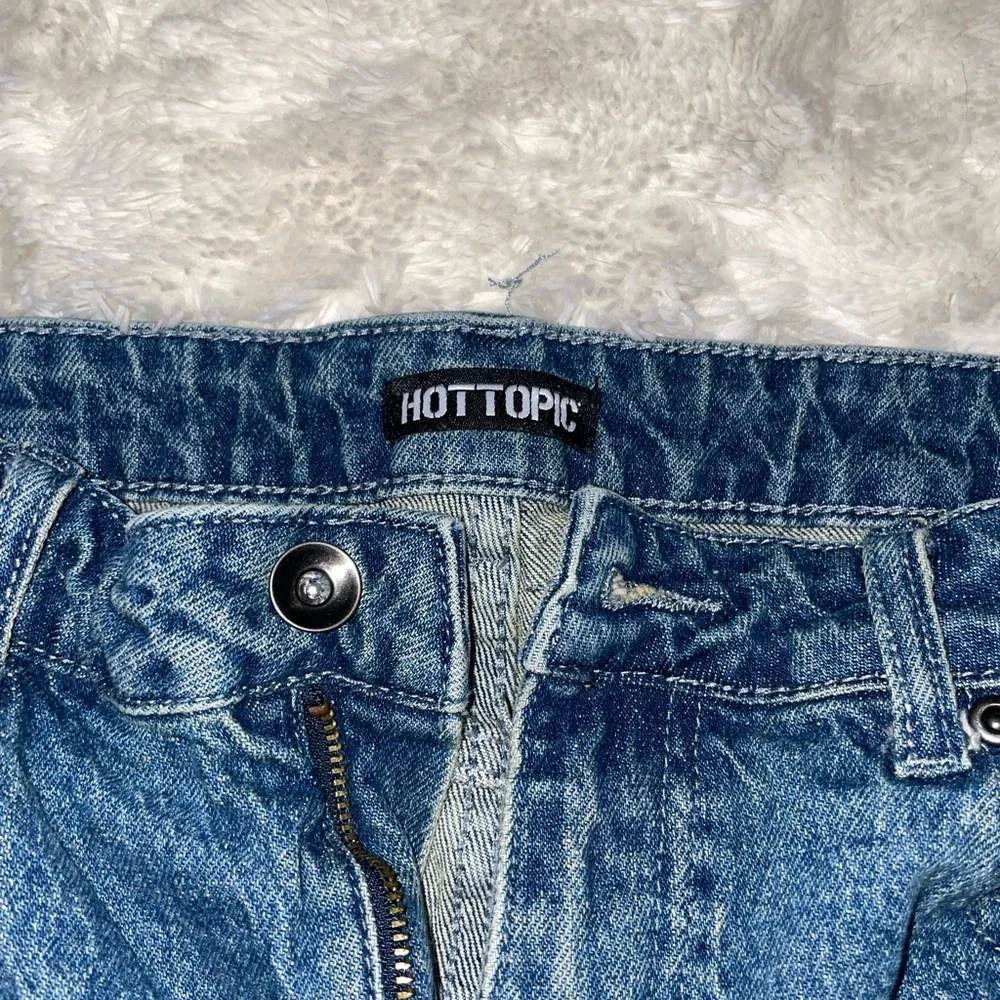Hot Topic Blue Jeans with Ghost and Pumpkin Embroidery - Picture 5 of 7